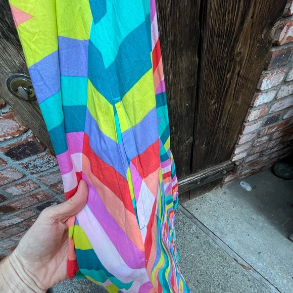 Elan Colorful Striped Halter Dress M - Picture 7 of 8